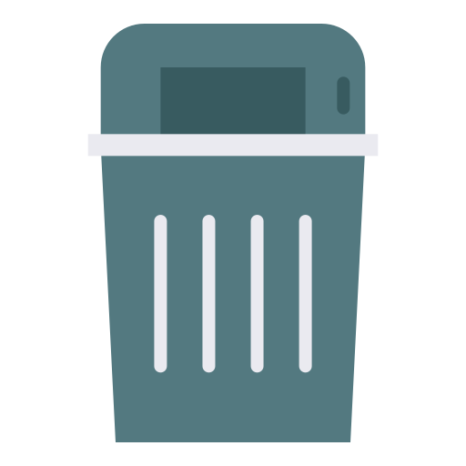 Trash can Good Ware Flat icon