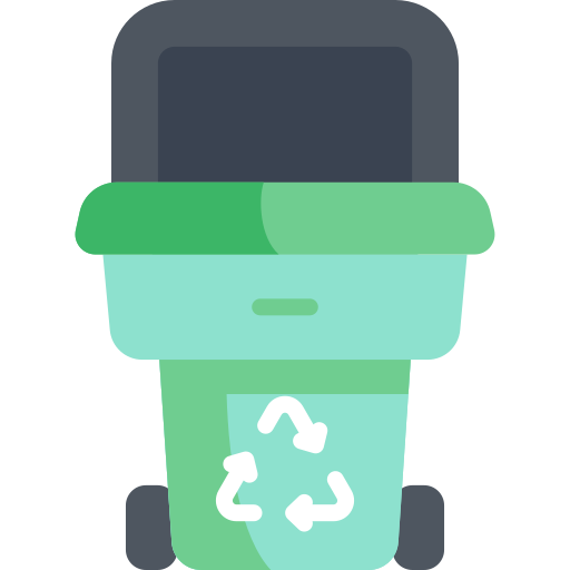 Recycle bin Kawaii Flat icon