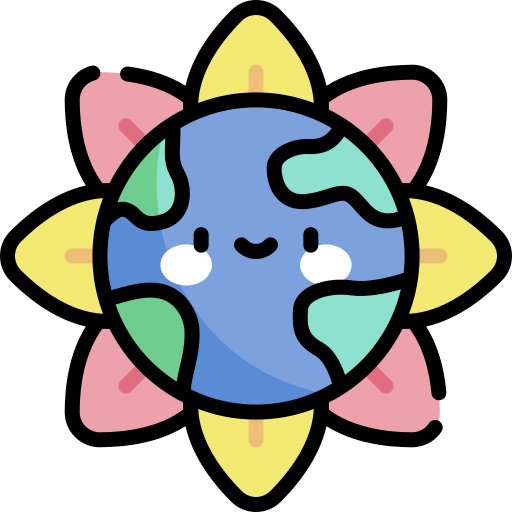 지구 Kawaii Lineal color icon
