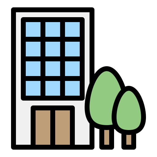 Office block Generic Outline Color icon