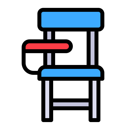 silla de escritorio Generic Outline Color icono