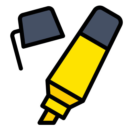ハイライター Generic Outline Color icon
