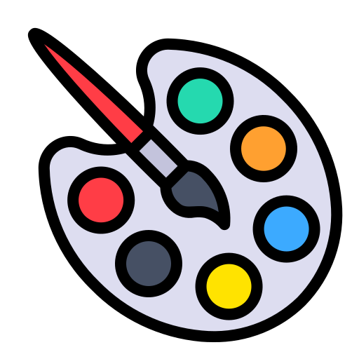 palette dei colori Generic Outline Color icona