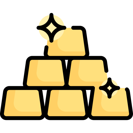 金のインゴット Special Lineal color icon