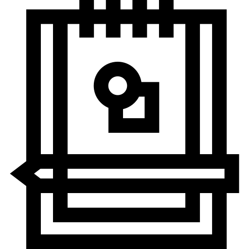 zeichenbuch Basic Straight Lineal icon