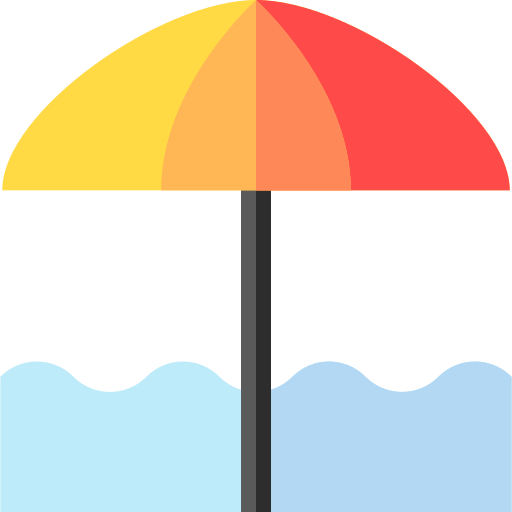 Beach Basic Straight Flat icon