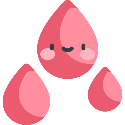 Blood Kawaii Flat icon