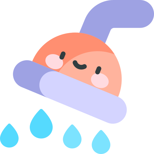 Shower Kawaii Flat icon