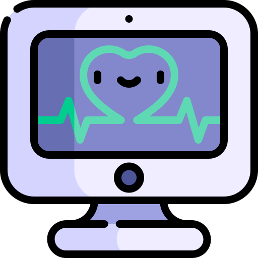 Cardiogram Kawaii Lineal color icon