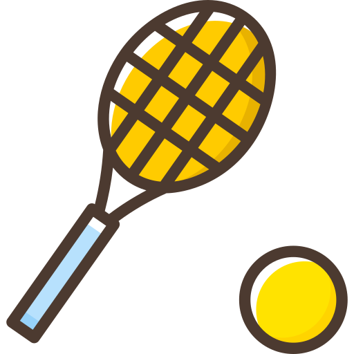 Tennis racket SBTS2018 Lineal Color icon