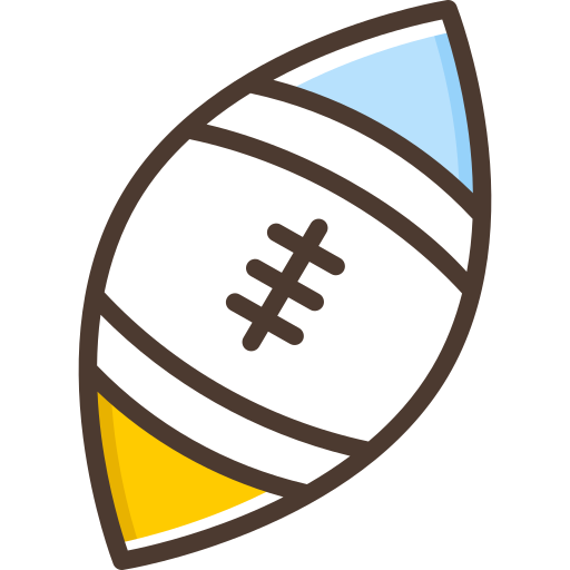 American football SBTS2018 Lineal Color icon