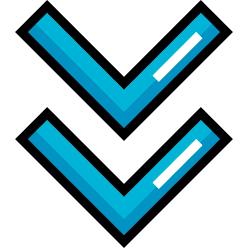 Chevron Detailed Straight Lineal color icon