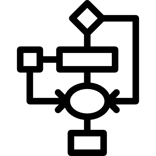 워크 플로우 Detailed Rounded Lineal icon