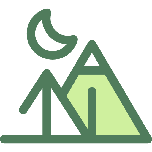 montagnes Monochrome Green Icône