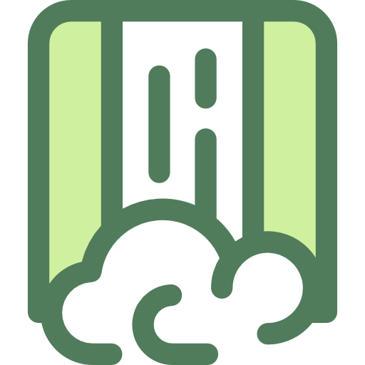 wodospad Monochrome Green ikona