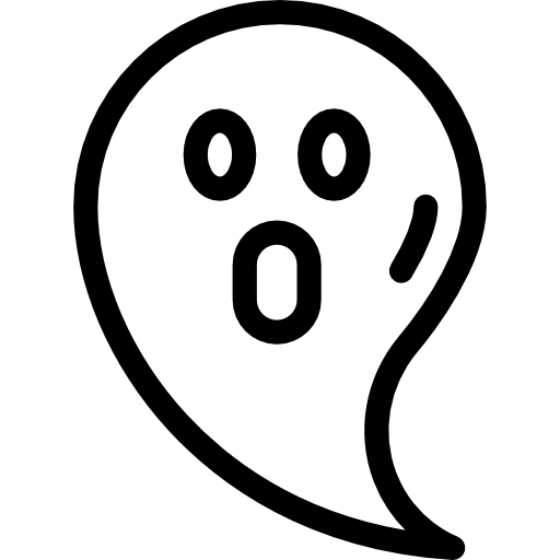 fantasma Detailed Rounded Lineal icona