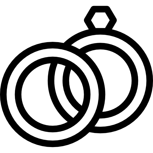 結婚指輪 Detailed Rounded Lineal icon