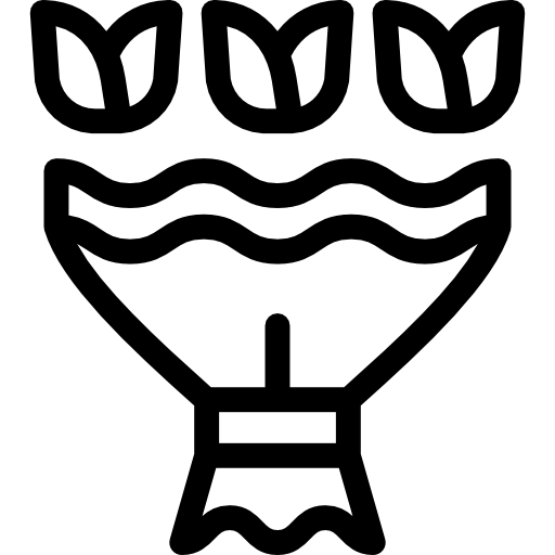 꽃다발 Detailed Rounded Lineal icon