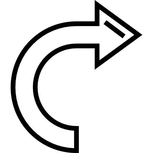 doble a la derecha Detailed Straight Lineal icono