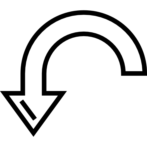Turn left Detailed Straight Lineal icon