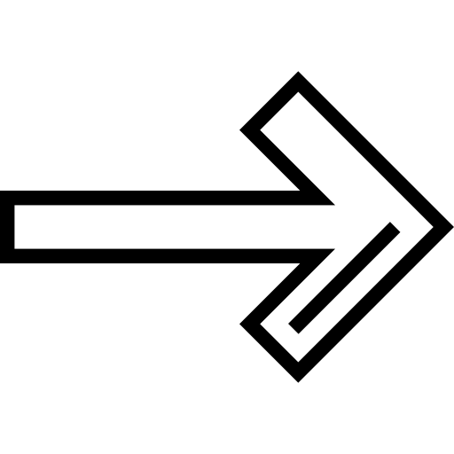 flecha correcta Detailed Straight Lineal icono