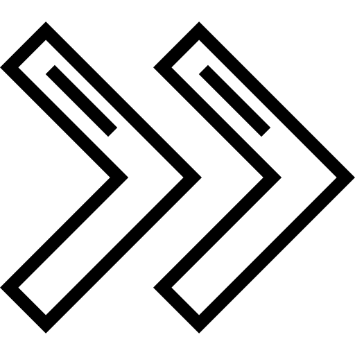 Шеврон Detailed Straight Lineal иконка