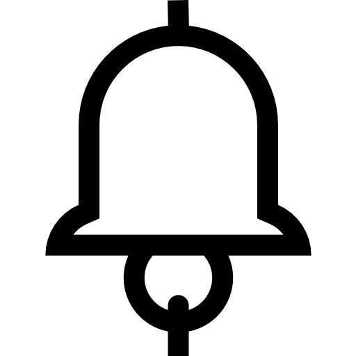 campana Basic Straight Lineal icono