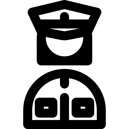 policjantka Basic Rounded Lineal ikona