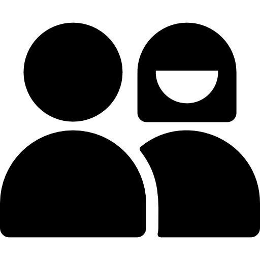 Couple Basic Rounded Filled icon