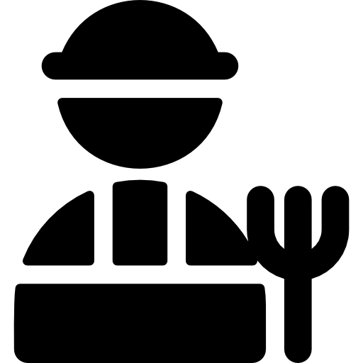 granjero Basic Rounded Filled icono