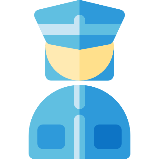 policjantka Basic Rounded Flat ikona