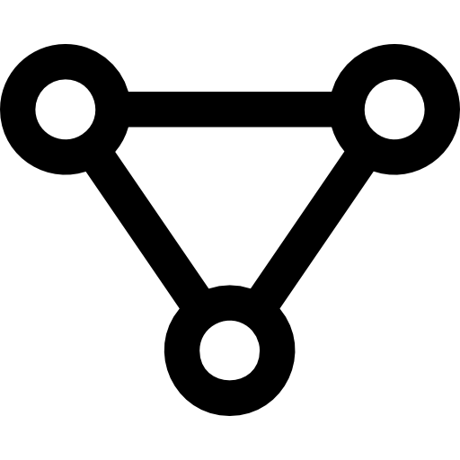 cząsteczka Basic Rounded Lineal ikona