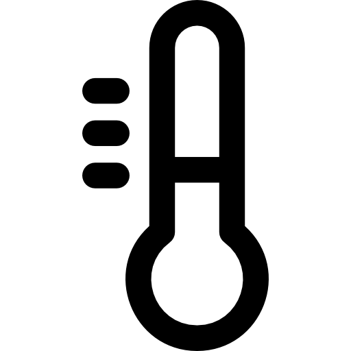termômetro Basic Rounded Lineal Ícone