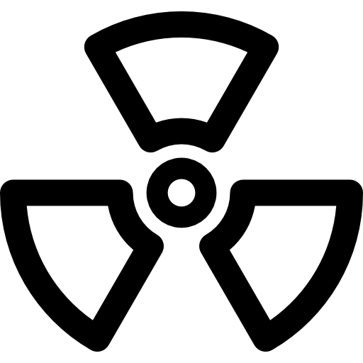 radiação Basic Rounded Lineal Ícone