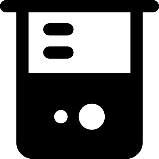 becherglas Basic Rounded Filled icon