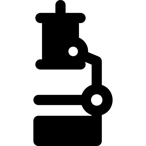 microscopio Basic Rounded Filled icono