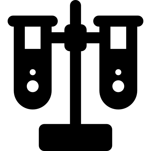tubo de ensayo Basic Rounded Filled icono