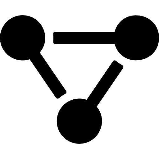 분자 Basic Rounded Filled icon