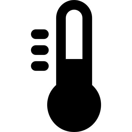 Thermometer Basic Rounded Filled icon