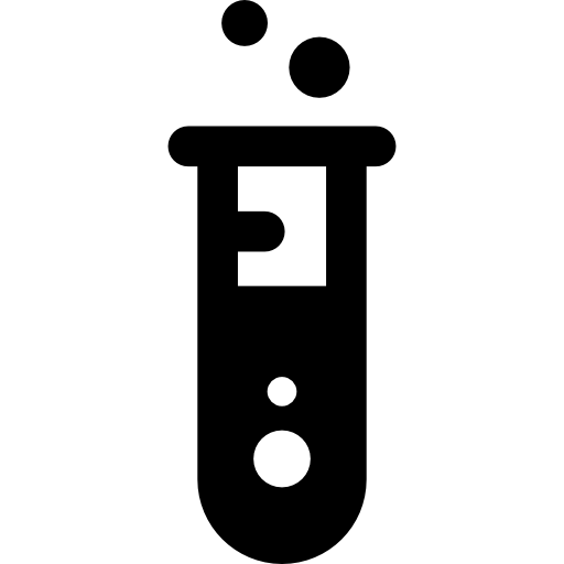 Test tube Basic Rounded Filled icon
