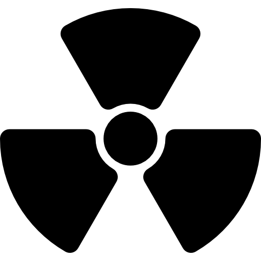 Радиация Basic Rounded Filled иконка