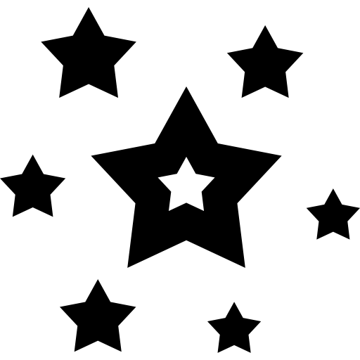 gwiazdy Basic Straight Lineal ikona