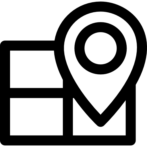Map Basic Rounded Lineal icon