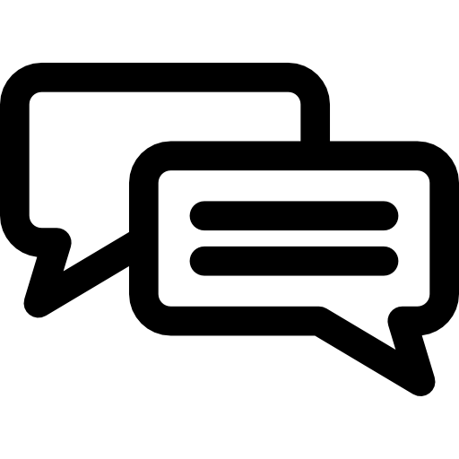 Speech bubbles Basic Rounded Lineal icon