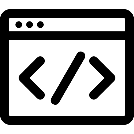 codificação Basic Rounded Lineal Ícone