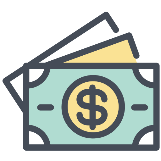 carta dei soldi Generic Outline Color icona