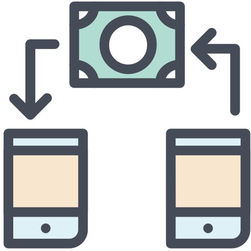 servizi bancari per smarthpone Generic Outline Color icona