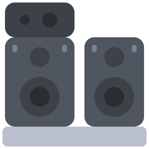 Speakers Juicy Fish Flat icon