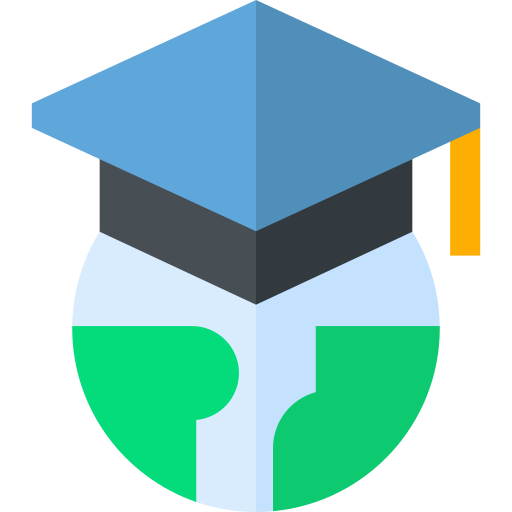 Mortarboard Basic Straight Flat icon