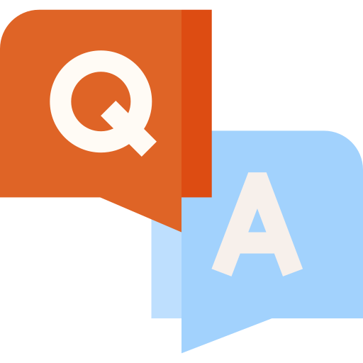 q&a Basic Straight Flat icon